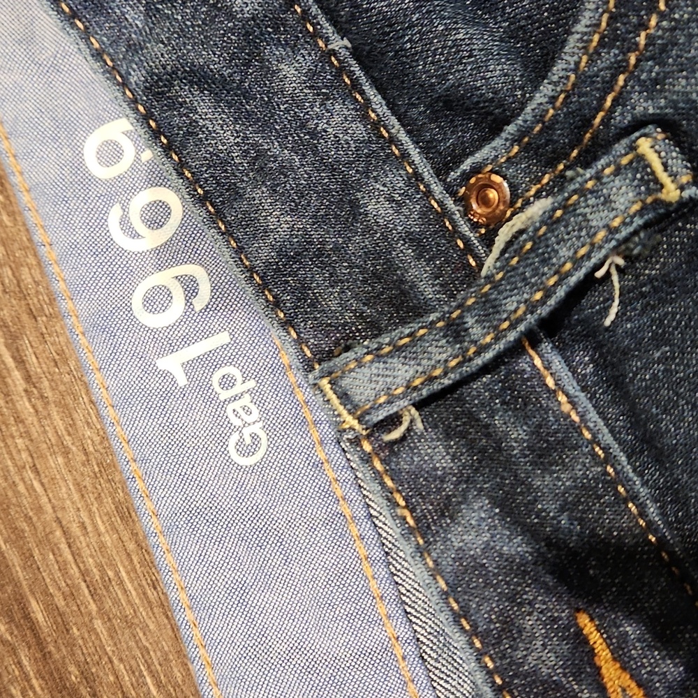 ❤️ GAP LONG & LEAN WIDE LEG TROUSER JEANS, 16A (33 ANKLE) - Picture 6 of 8